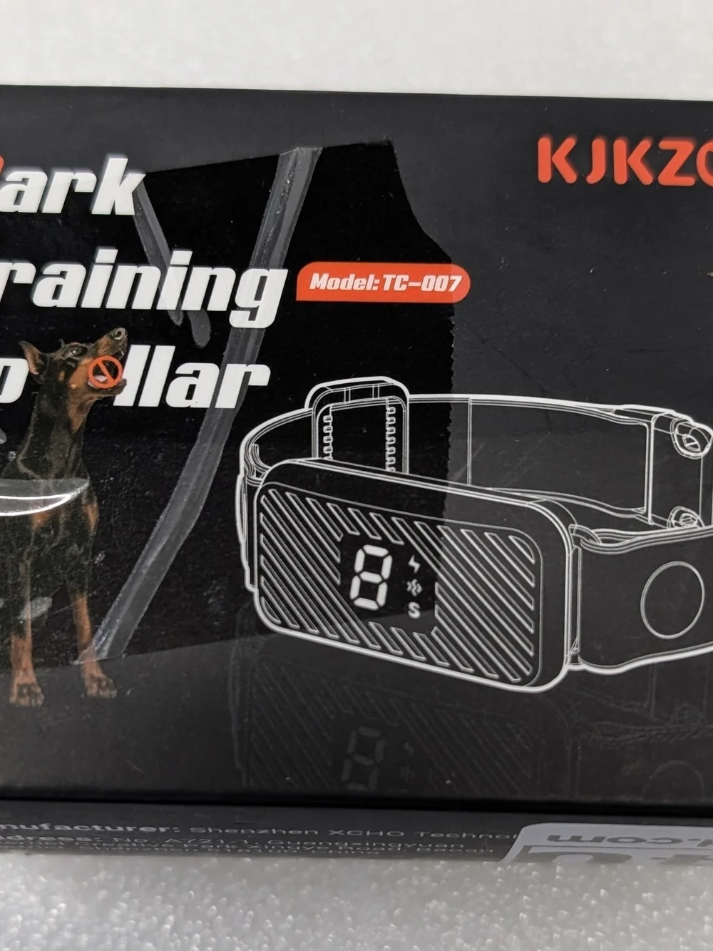 Smart Bark Training Collar - Black